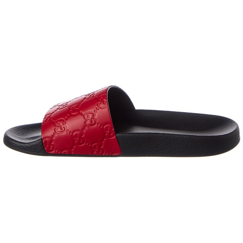 Gucci guccissima leather slide
